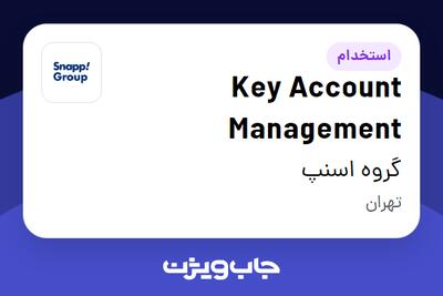 استخدام Key Account Management در گروه اسنپ