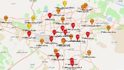 هوای تهران همچنان ناسالم/ ۱۳ نقطه در وضعیت قرمز