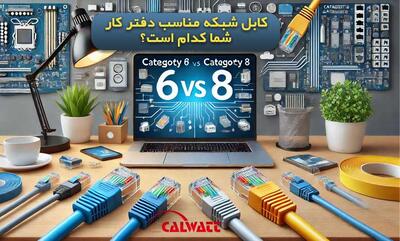 کابل شبکه CAT6 یا CAT8: کدام برای دفتر کار مناسب است؟