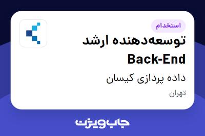 استخدام توسعه‌دهنده ارشد Back-End در داده پردازی کیسان