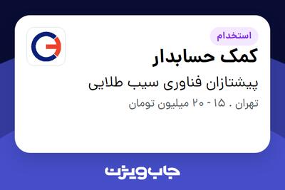 استخدام کمک حسابدار در پیشتازان فناوری سیب طلایی