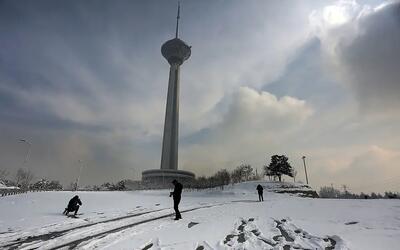 تهران زیر برف سنگین