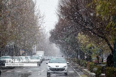 بارش برف و باران در استان قزوین آغاز شد