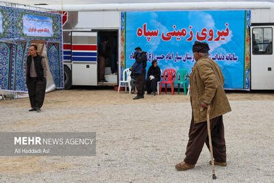 استقرار بیمارستان صحرایی منطقه ازگله در کرمانشاه