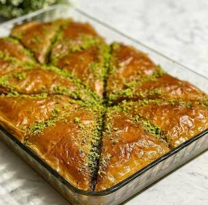 طرز تهیه باقلوا خانگی با خمیر یوفکا - فراشپز