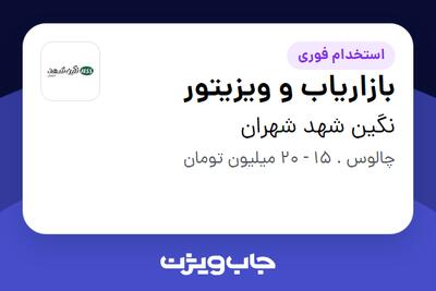 استخدام بازاریاب و ویزیتور در نگین شهد شهران