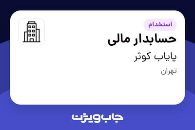 استخدام حسابدار مالی - آقا در پایاب کوثر