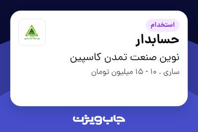 استخدام حسابدار - خانم در نوین صنعت تمدن کاسپین