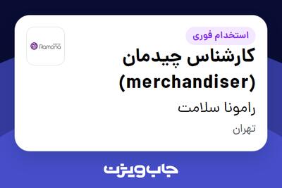 استخدام کارشناس چیدمان (merchandiser) - آقا در رامونا سلامت