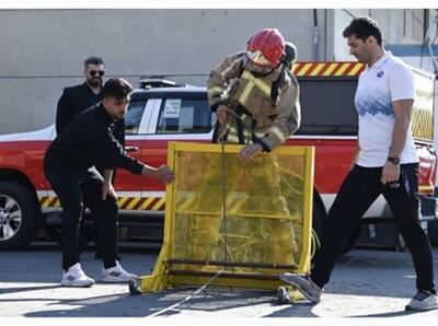 مسابقات چالش نوین آتش‌نشانان در بوشهر برگزار شد