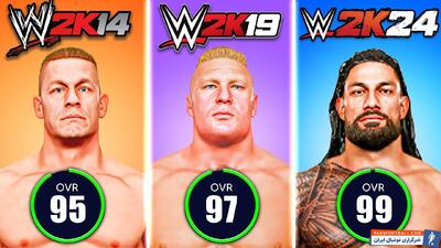 بالاترین ریتینگ کشتی‌گیران در تمام نسخه‌های WWE 2K؛ با حضور آندرتیکر، براک لزنر، جان سینا و رومن رینز - پارس فوتبال