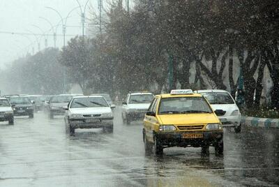 بارش برف و باران در جاده‌های ۸ استان کشور