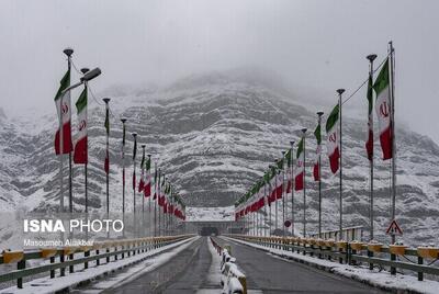 بارش پراکنده برف در محورهای شمالی البرز