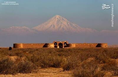 مادر کاروانسراهای ایران در آغوش دماوند+ عکس