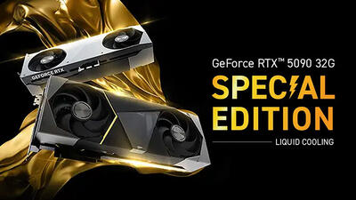 نسخه ویژه کارت گرافیک RTX 5090 از MSI رونمایی شد؛ طراحی زیبا با کولر بادی یا مایع درونی!