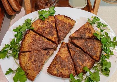 طرز تهیه کوکو سیب زمینی در فر| روش طلایی کردن رویه کوکو