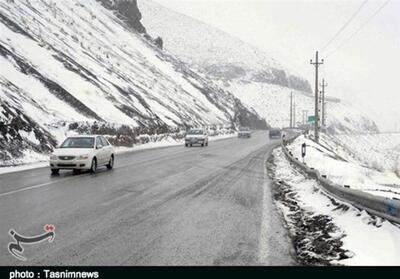 بارش برف و باران در جاده‌های 11 استان - تسنیم