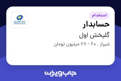 استخدام حسابدار - آقا در گلپخش اول