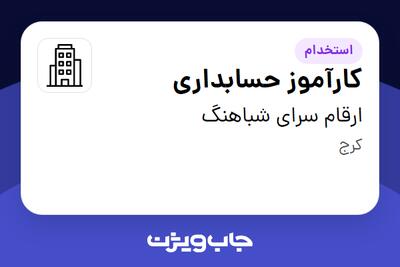 استخدام کارآموز حسابداری - خانم در ارقام سرای شباهنگ