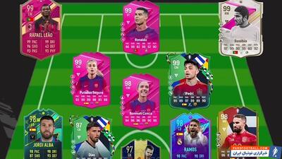 ترکیب رویایی اسپانیا و پرتغال در تاریخ فیفا (EA FC)؛ با حضور رونالدو، راموس، اوزه بیو و لیائو - پارس فوتبال