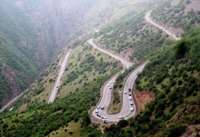 جاده هراز در زمستان+عکس