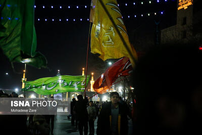 گلباران حرم مطهر رضوی در شب میلاد جوادالائمه (ع)