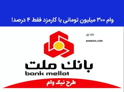 دریافت وام 900 میلیون تومانی از بانک ملت با اقساط بلند مدت و سود کم!