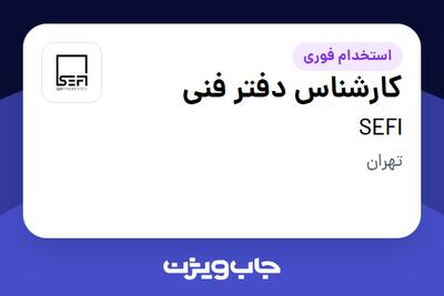 استخدام کارشناس دفتر فنی در SEFI