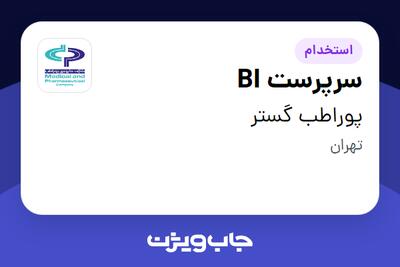 استخدام سرپرست BI در پوراطب گستر