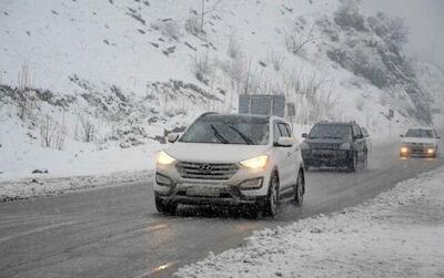 بارش برف در جاده‌های ۶ استان/ ترافیک در این محورها