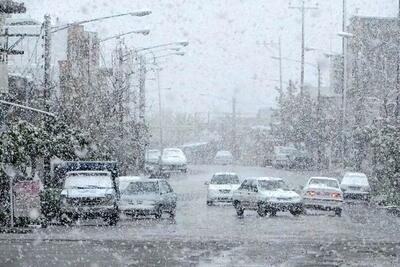 بارش برف در نیمه شمالی استان تهران