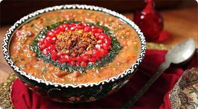 طرز تهیه آش میوه مجلسی با انواع میوه های تازه و خشک