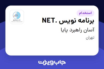 استخدام برنامه نویس .NET در آسان راهبرد پایا