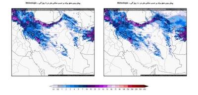 نصف ایران در ۱۰ روز آینده سفیدپوش می‌شود