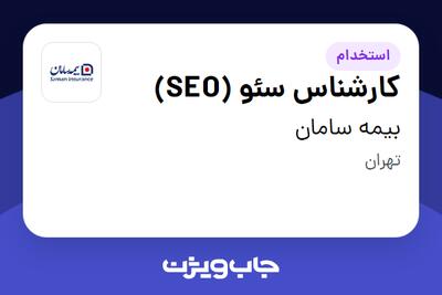 استخدام کارشناس سئو (SEO) در بیمه سامان