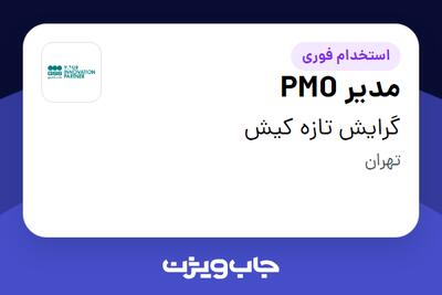 استخدام مدیر PMO در گرایش تازه کیش