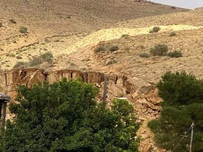 رانش زمین در منطقه منصور آباد شیراز