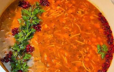 طرز تهیه سوپ رشته ای ریحان