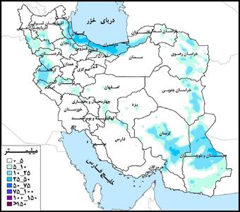 حوضه دریای خزر و حوضه مرزی شرق پرباران‌ترین حوضه‌های‌‌ درجه ۱ کشور