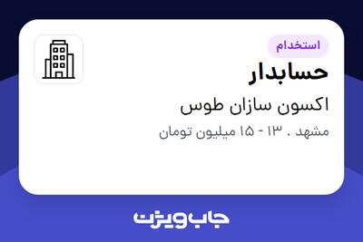 استخدام حسابدار - خانم در اکسون سازان طوس