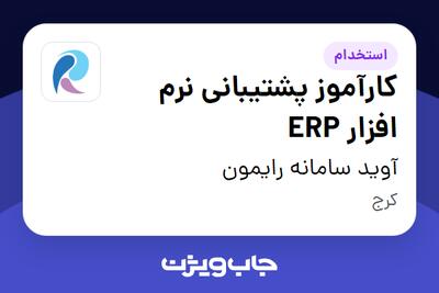 استخدام کارآموز پشتیبانی نرم افزار ERP در آوید سامانه رایمون