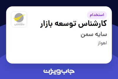 استخدام کارشناس توسعه بازار - آقا در سایه سمن