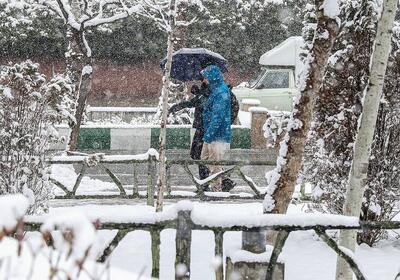 بارش برف و باران در ۱۷ استان