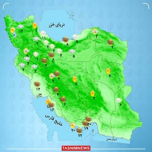 بارش در مناطق شرقی و مرکزی کشور