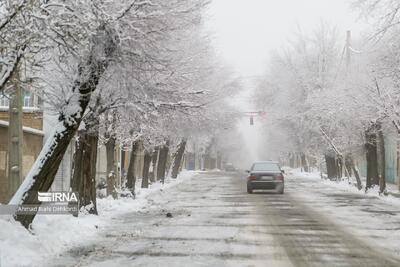 ارتفاع برف در همدان به ۱۵ سانتی‌متر رسید/کاهش دما به ۱۲ درجه زیر صفر