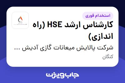 استخدام کارشناس ارشد HSE (راه اندازی) - آقا در شرکت پالایش میعانات گازی آدیش جنوبی