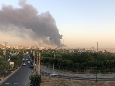 فیلم/حال و هوای مخازن نفت جنوب تهران پس از حادثه امروز