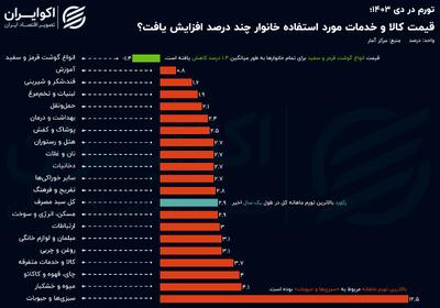 سبزی گران و گوشت ارزان شد؛ تورم سفره خانوار در دی ماه به چند رسید؟+اینفوگرافی