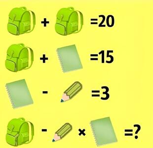 ضریب هوشی خود را با این تست هوش ریاضی امتحان کنید و ارزش کوله، مداد و دفترچه یادداشت را پیدا کنید!