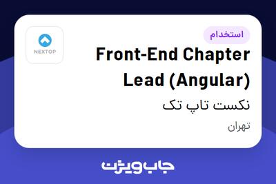 استخدام Front-End Chapter Lead (Angular) در نکست تاپ تک